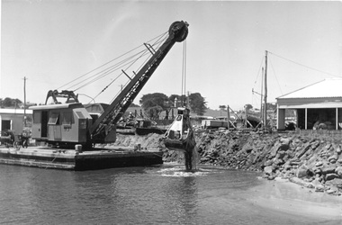 Photograph - Photograph - Priestman Stippert Barge Dredging Canal, c. 1954