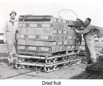 Photograph - Photograph - Boxes of Australian Dried Fruit prepared for lift, n.d
