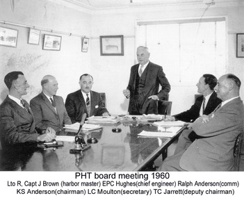 Photograph - Photograph - secretary L. C. Moulton at Portland Harbour Trust, n.d