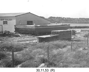 Photograph - Photograph - 120 Ton Lighter Under construction, 1953