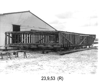 Photograph - Photograph - 120 Ton Lighter Under Construction, 1953