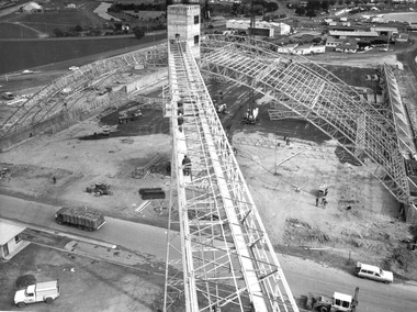 Photograph - Photograph - Construction of grain silos, 1970