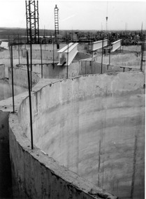 Photograph - Photograph - grain silo construction, 1969-1970