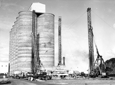 Photograph - Photograph - grain sile construction, 1969