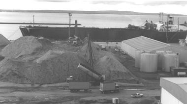 Photograph - Photograph - woodchips at the Port of Portland, n.d