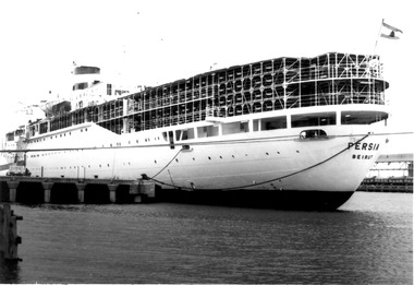 Photograph - Photograph - "Persia", Beirut. Live transport ship, n.d