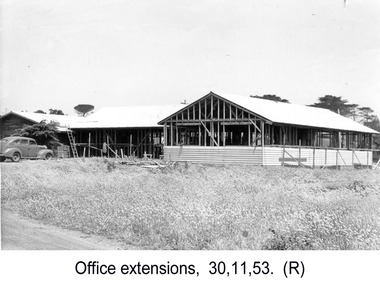 Photograph - Photograph - Portland Harbour Trust office extensions, 1953