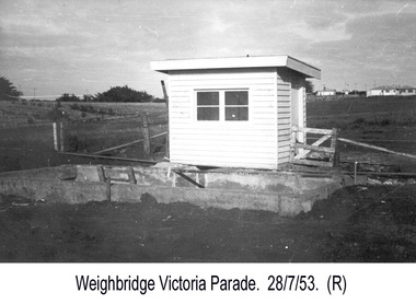 Photograph - Photograph - Portland Harbour Trust - Weigh Bridge, Victoria Parade, 1953