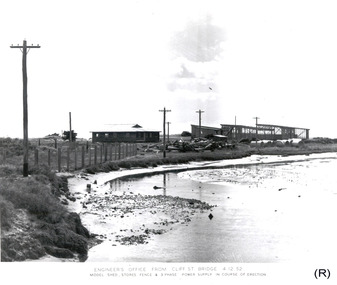 Photograph - Photograph - Portland Harbour Trust - View of Engineer's Office from Cliff St Bridge, 1952