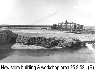 Photograph - Photograph - Portland Harbour Trust - New store and workshop area, 25.9.52, 1952