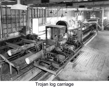 Photograph - Photograph - 'Trojan' Log Carriage with 'Sel-Set' and Feedworks at Dartmoor, n.d