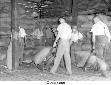 Photograph - Photograph - Loading bagged rice, n.d