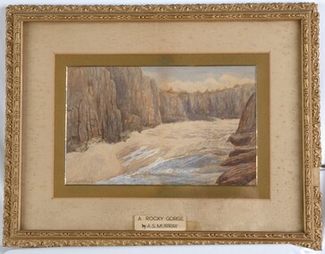 Painting, A.S. Murray, A Rocky Gorge, n.d