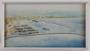 Painting, untitled [Portland Port], n.d