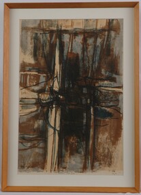 Print, Robert Grieve, Grampians Waterfall, 1961