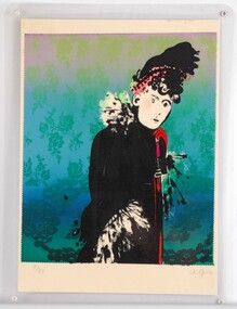 Print, Angela Gee, Old Lady, 1983-1984