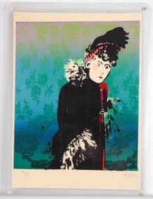 Print, Angela Gee, Old Lady, 1983-1984