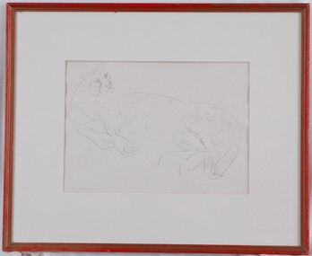 Drawing, Mary Macqueen, Cheetah, c. 1972