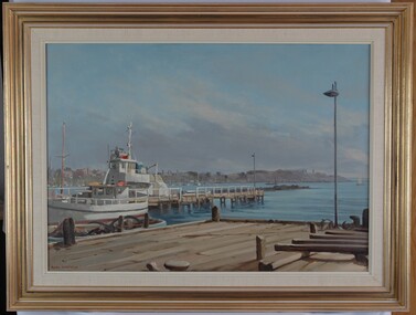 Painting, Whalers Point from Harbour Trust Dock, n.d