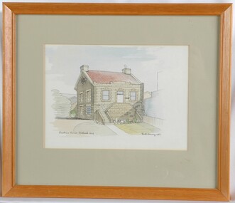 Painting, Ruth Denny, Customs House Portland 1849, 1967