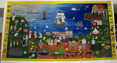 Textile - Tapestry, Portland Fibre Group, Tall Ships Tapestry, 1989-1992