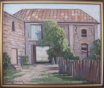 Painting, Greenmont from rear, c. 1955