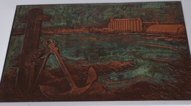 Sculpture - Bas-relief, Untitled (Modern Portland Port View), n.d