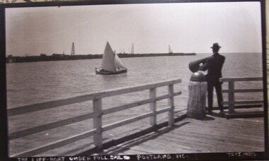 Photograph - Photograph - Portland Lifeboat under full sail, n.d