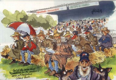Painting, Kelpie Auction, Casterton, 2004