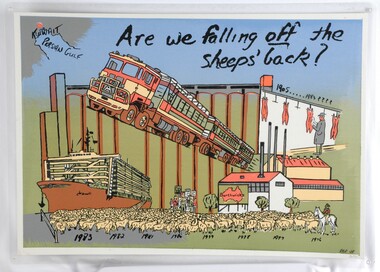 Print, Are we falling off the sheep's back?, 1983-1984