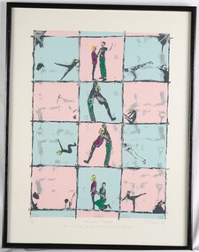 Print, Androgynous Aerobics [or which end of the toothpaste do you squeeze?], 1983