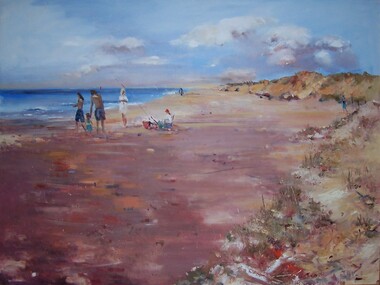 Painting, Julie Kent, Beach Scene, n.d