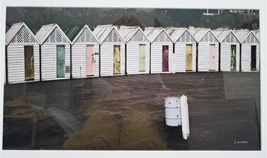 Photograph, John Wilkins, Photographer, Bathing Boxes Portland, n.d