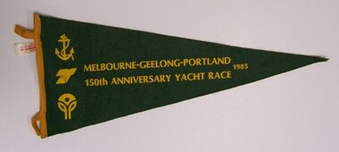 Flag - Pennant, Melbourne-Geelong-Portland 150th Anniversary Yacht Race, 1985, 1985