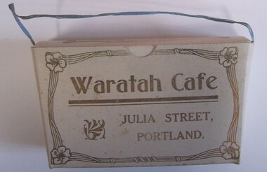 Container - Chocolate Box, Waratah Cafe Chocolate Box, 1910-1930