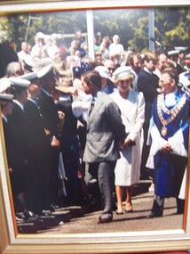 Photograph - Photograph - Prince Charles and Princess Diana Visiting Portland, n.d