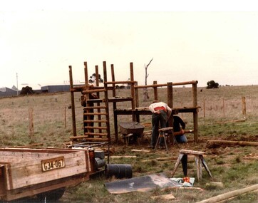Photograph - Photograph - playground under construction, n.d