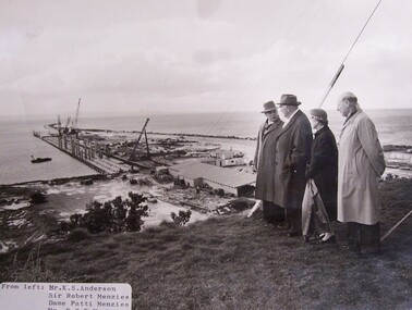 Photograph - Photograph - Mr K. S. Anderson, Sir Robert and Dame Patttie Menzies, Mr ECP Hughes, Mr K. S. Anderson, Sir Robert and Dame Patttie Menzies, Mr ECP Hughes, 1950s