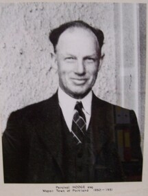 Photograph - Photograph - Percival Hodge Esq. Mayor, Town of Portland 1950-51, 1950s