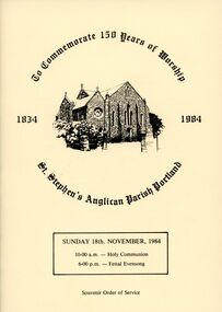 Booklet - Order of Service - St Stephen's Church, Portland, n.d