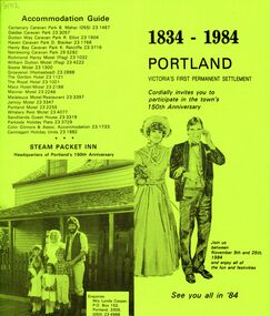 Document - Flyer - Advertising Portland's 150th Anniversary Celebrations in 1984, c. 1983