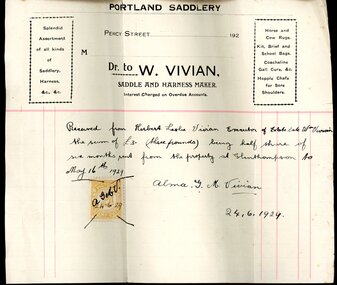 Financial record - Receipts, n.d