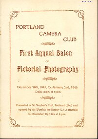 Booklet - Catalogue - Portland Camera Club First Annual Salon, 1945, n.d