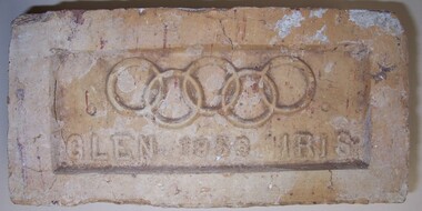 Geological specimen - Brick - Glen Iris 1956 Olympics Brick, n.d
