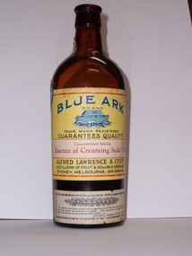 Domestic object - Bottle - Blue Ark Brand: Imitation Essence of Rasberry Witham 'A', n.d
