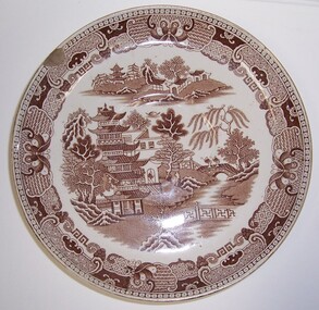 Domestic object - Plate - "Willow pattern plate", n.d