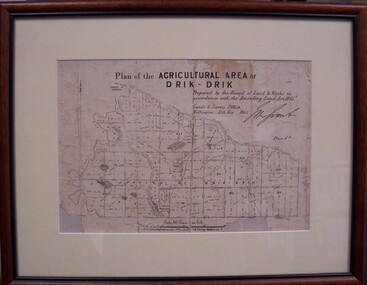 Map - Map of Drik-Drik, 1865