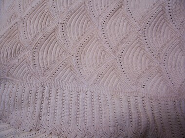 Domestic object - Cotton patch worked knitted quilt, n.d