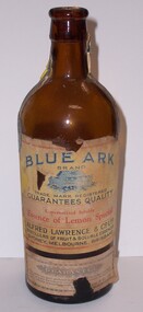 Container - Bottle - Blue Ark Brand: Essence of Lemon Special, n.d