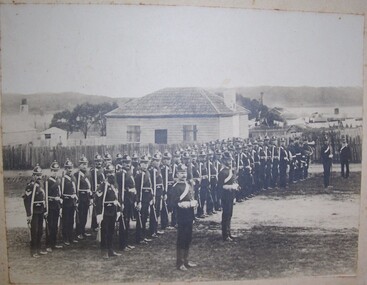 Photograph - Photograph - Artillery on Parade in Portland, 1875